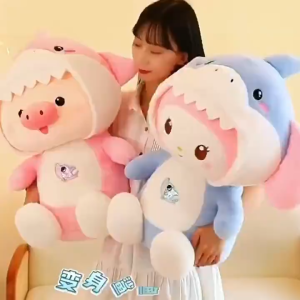 gấᴜ Bông Kuromi cosplay cá mập Melody Áo cá Mập Heo mặc đồ baby shark. Hàng đẹp y hình K3T1