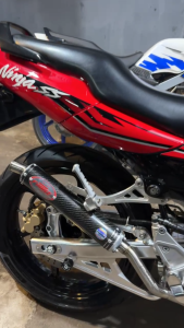 Franz Racing Muffler Knalpot Ninja R RR SS Chamber Stainless Silencer Carbon