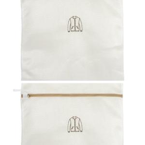 【M】Fine Mesh Embroidery Print Laundry Bags Household Clothes Washing Pouches For Washing Machines