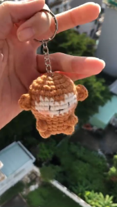Móc khóa khỉ mini handmade - moc khóa len - có sẵn hàng