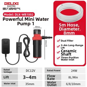 DELIXI | Mini 12V Self-Priming Submersible Pump