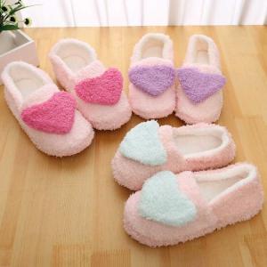 Fall Winter Cotton Slippers Thick Bottom Wedge Indoor Home Shoes Anti-Slip Warm Womens Maternity Slippers Soft Bottom