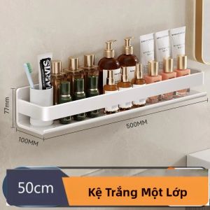 Giá Để Đồ Nhà Tắm Bằng Thép Không Gỉ Gắn Tường Giá Để Gia Vị Nhà Bếp Giá Để Mỹ Phẩm Dầu Gội Bằng Kim Loại Thân Thiện Với Môi Trường
