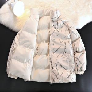 เสื้อแจ็คเก็ตขนเป็ดสองหน้าสำหรับฤดูหนาว ทรงหลวม หนา ขนาดใหญ่ สำหรับคู่รัก แฟชั่นฮ่องกง แจ็คเก็ตผ้าฝ้าย ฤดูหนาว 2025