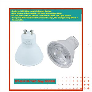 GU10-7AC Elegant LED GU10 Bulb 7W 3000K Warm White Downlight for Bedroom & Hallway Energy-Saving Home Ceiling Lighting