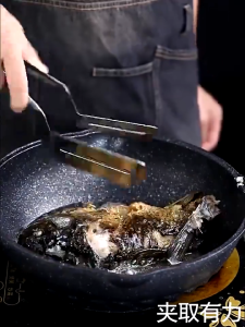 Stainless Steel Steak Clamps Frying Shovel Clip Multifunctional Fried Food Tongs Spatula Kitchen Oil Fry Food Clip