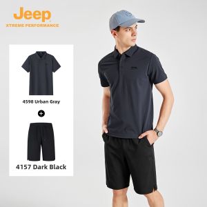 Jeep | Breathable Quick-Dry Business Casual Mens Polo Shirt