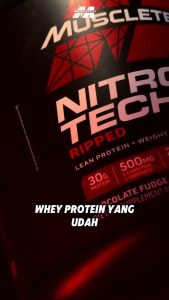 MUSCLETECH NITRO TECH Ripped 4LBS 4 LBS Whey Protein + Fat Burner NITROTECH MUSCLE TECH