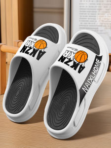Mens Sport Slippers Summer Indoor Home Anti-Slip Outdoor Wearable Trendy Basketball Thick-Heeled Slip-Resistant Clogs