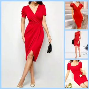 luna Basic Casual Party Church Dress for Women - XS to Large - classy and elegant dress - made of imported fabric - excellent quality - made of soft fabric - premium quality - casual and everyday dress