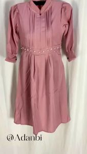 Line Girl-84 Gamis anak Perempuan 5-9 THN Realpic TIDAK DAPAT PASHMINA Size M-L