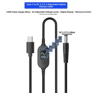 DoRux | PD Fast Charging Power Adapter Cable 140W