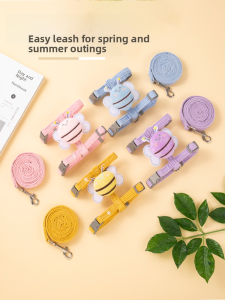 Adjustable Cat Leash No Pull Outdoor Special Cat Walking Rope Pet Chest Harness Comfortable Durable Non Extendable Rope