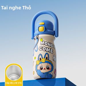 CHICU TOM | Bình nước giữ nhiệt có ống hút cho trẻ em