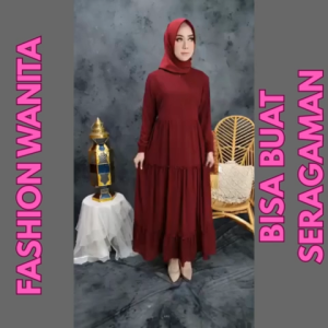 Baju Gamis Wanita Terbaru: Seragam Muslimah & Gamis Polos Syari