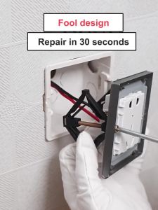 PROMO ISI 10PCS Soket saklar dinding Cocok untuk semua saklar - Baut saklar rumah Wall Installation Box Repair Tool Secret Stash Switch Mount Cassette Repairer Support Rod - Electrician Accessories