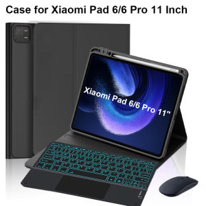 Case for Xiaomi Pad 6 11 Inch Bluetooth keyboard cover for Xiaomi Pad 6 Pro 11 Inch