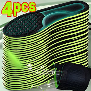 4/2pcs Soft Memory Foam Orthopedic Insoles Deodorizing Insole for Shoes Sports Absorbs Sweat Antibacterial Shoe Accessories