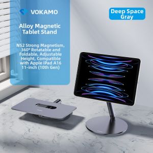VOKAMO | Magnetic Floating Rotating Foldable Elevating Tablet Support Stand