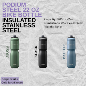 CAMELBAK PODIUM STEEL 22 OZ BIKE BOTTLE