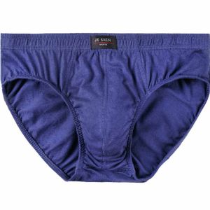 6-Pack Cotton Triangle Underwear for Men plus Size Red Shorts Comfortable Breathable Mens Briefs Mid-Waist U-Shaped Design