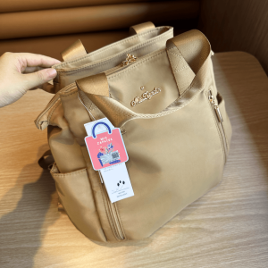 MISZAPATOS Womens Casual Lightweight Backpack Handbag Large Capacity Waterproof Double Shoulder Bag Commuter Style Daily Use