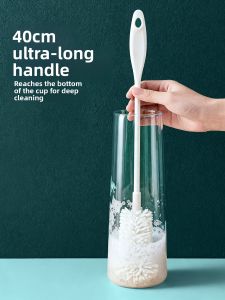 DINGQING | Large Long-Handled Water Bottle Brush for Cleaning Insulated Cups and Baby Bottles