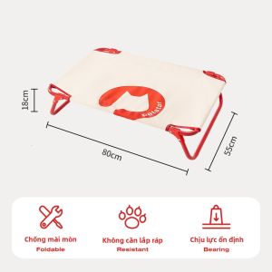 petstar | Giường Cho Chó Di Động Dành Cho Chó Trung Bình Không Cần Lắp Ráp Gấp Được Sử Dụng Quanh Năm