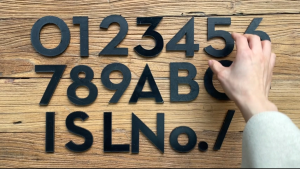 75mm Acrylic House Number Outdoor 3 Inch Self-adhesive Number 0-9 and Letter Apartment Door Numbers Mailbox Address Sticker