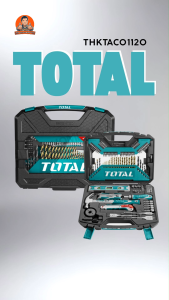 TOTAL ชุดเครื่องมือ 120 ชิ้น งานหนัก Total รุ่น THKTAC01120 เครื่องมือช่าง รับประกันคุณภาพ