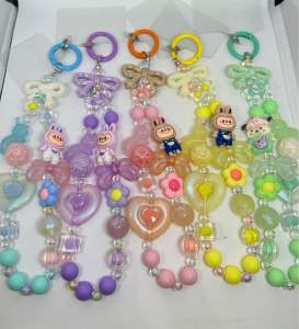 Tali hp /gantungan hp Rantai Manik-Manik Karakter Kartun Universal Tali HP Lanyard lin81