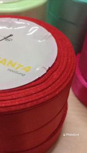 PITA SATIN 3/4 INCH (2 CM) / PITA SATIN WARNA / 20 YARDS PER-ROLL / PITA KADO WARNA-WARNI
