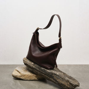 Avalea Soft Top Layer Cowhide Large Capacity Tote Bag Vintage Versatile Single Shoulder Slant Cross Womens Bag C387