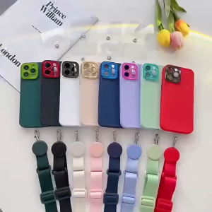 JS SHOP 1 PCS Phone Lanyard Crossbody Neck Straps with Tether Tab Adjustable Phone Hanging Cord Clips Long Strap Charm Chain Sturdy Nylon