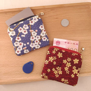 South Korea Japanese Style Fabric Coin Purse Japanese Style Japanese-Style Retro Pure Cotton Student Cute Cartoon Small Cloth Wallet Female
