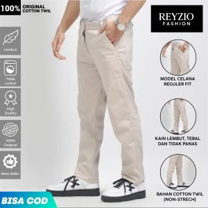 Celana Panjang Pria Premium Bahan Canvas | Celana Panjang Premium Tebal Halus Nyaman