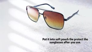 LUENX Kacamata Hitam Aviator Sunglasses for Men Women Polarized New Shades Large Metal Frame - UV 400 Protection Original Sunglasses 6004-2