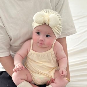 Baby Head Protection Cap Summer Thin Breathable Newborn Air Conditioning Forehead Cover Baby Head Wrap Cap Korean Style round Top
