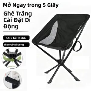 Ghế Xếp Dã Ngoại Xoay Đa Năng Nhẹ Nhỏ Gọn Có Giá Để Cốc Lắp Đặt Chỉ Trong 5 Giây Dụng Cụ Câu Cá