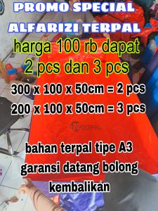 TERPAL KOLAM IKAN A3 200x 100x 50cm dan 300x 100x 50cm