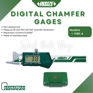 INSIZE DIGITAL CHAMFER GAGES INSIZE 1180-6