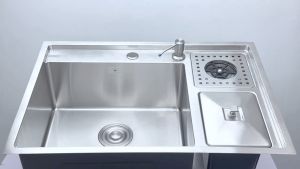 one-line: สแตนเลส 304 ซิงค์ล้างจานสแตนเลส FS3060R ซึ่งเป็นอ่านล้างจานสแตนเลส 69x48 ซม ของคุณ