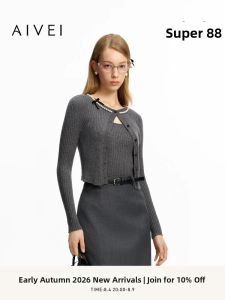 AIVEI | Knit Cardigan and Tank Top Set