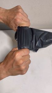 High Quality Black Courier Pouches (100% Recycled) - 100 pcs pack