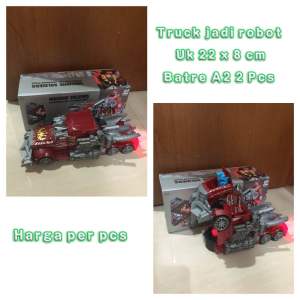 Mainan Mobil Robot Super lampu 3D