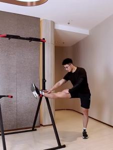 Indoor pull-up bar folding single bar double bar frame childrens floor-standing hanging bar home fitness equipment