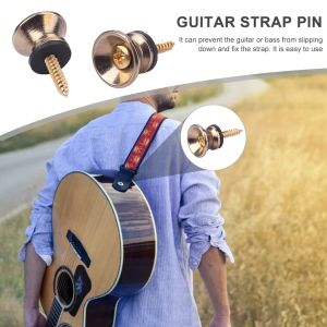 Guitar Leather Strap Adjustable Shoulder Belt For Acoustic Electric Bass Guitar Universal Guitar Parts Accessories Black