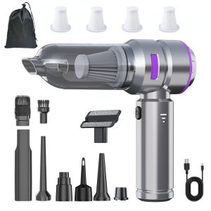Portable High Power Car Vacuum Cleaner Brushless Wireless Handheld Powerful Air Duster For Home Auto Cleaning