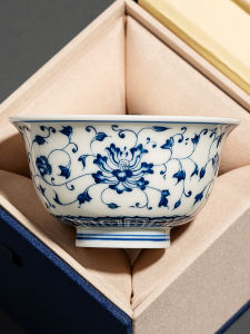 Cốc Trà Sứ Trang Trí Họa Tiết Hoa Lá Tay Vẽ Thủ Công Cao Cấp Cốc Trà Dùng Riêng Biệt Cốc Trà Dùng Để Uống Trà