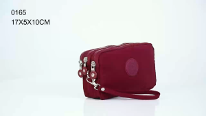 Womens Plain Wallet New Arrival Fashion Women Three Zipper Wallet For Sale